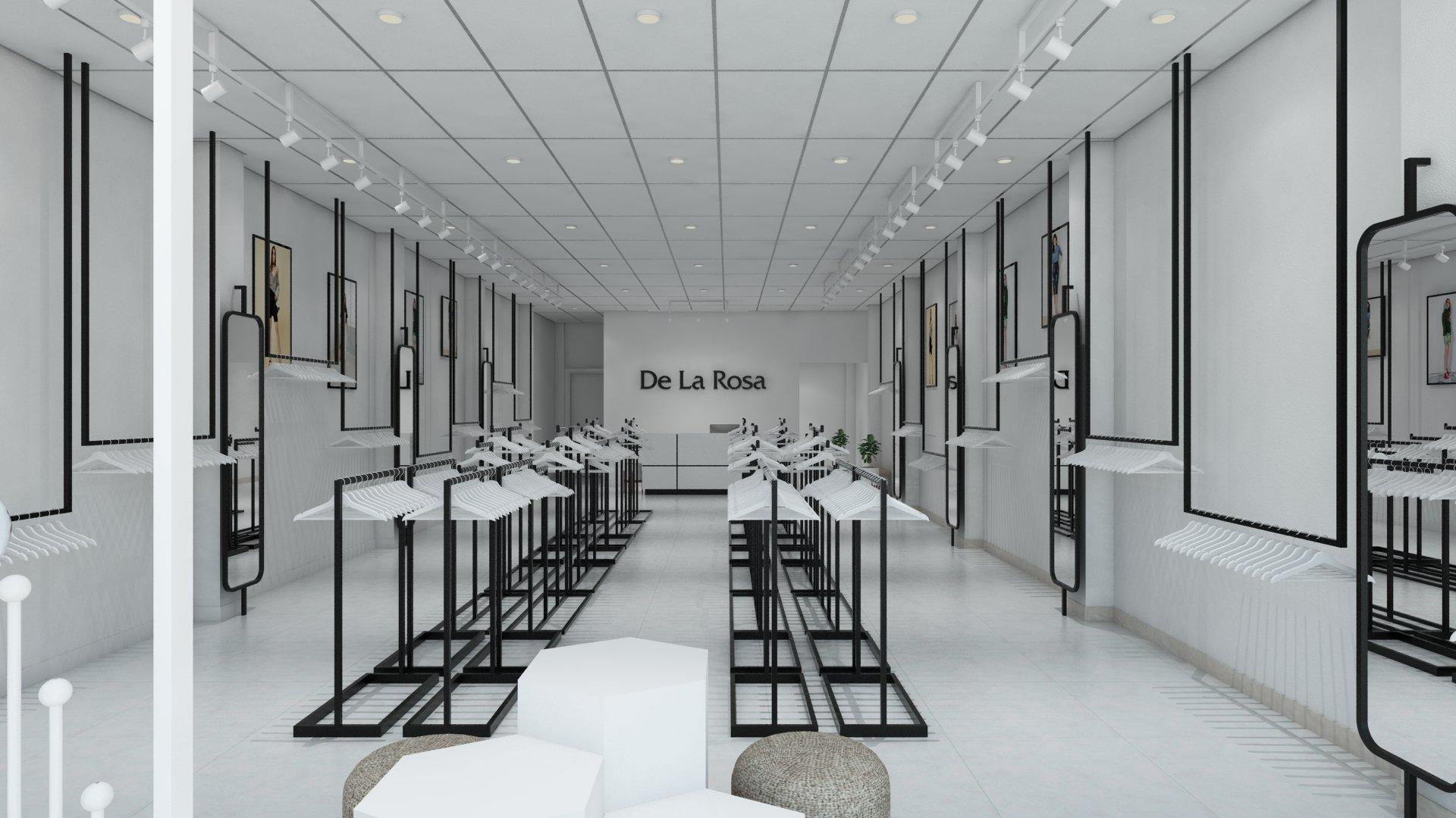 thiết kế shop thời trang De La Rosa 7