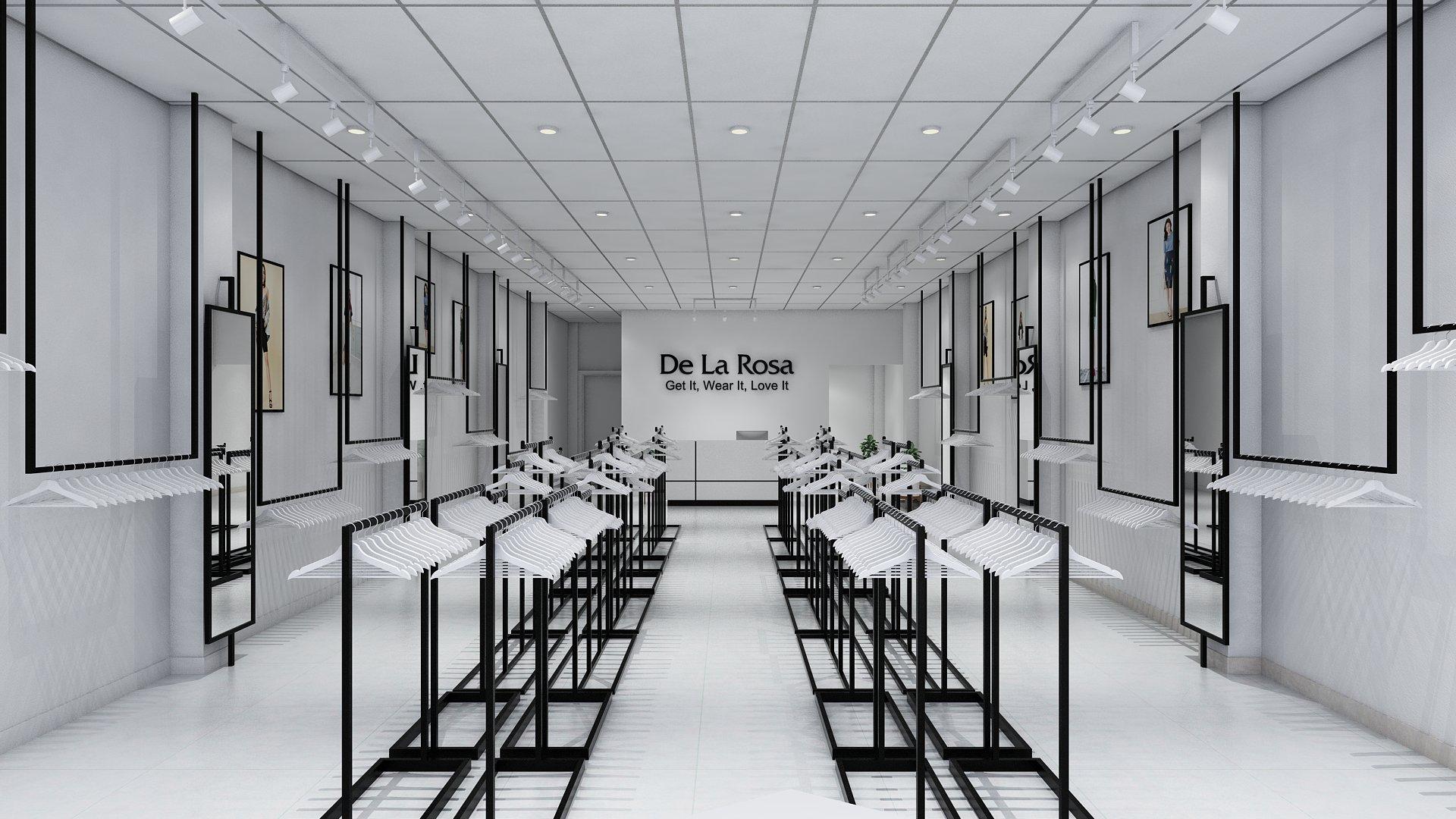thiết kế shop thời trang De La Rosa 14