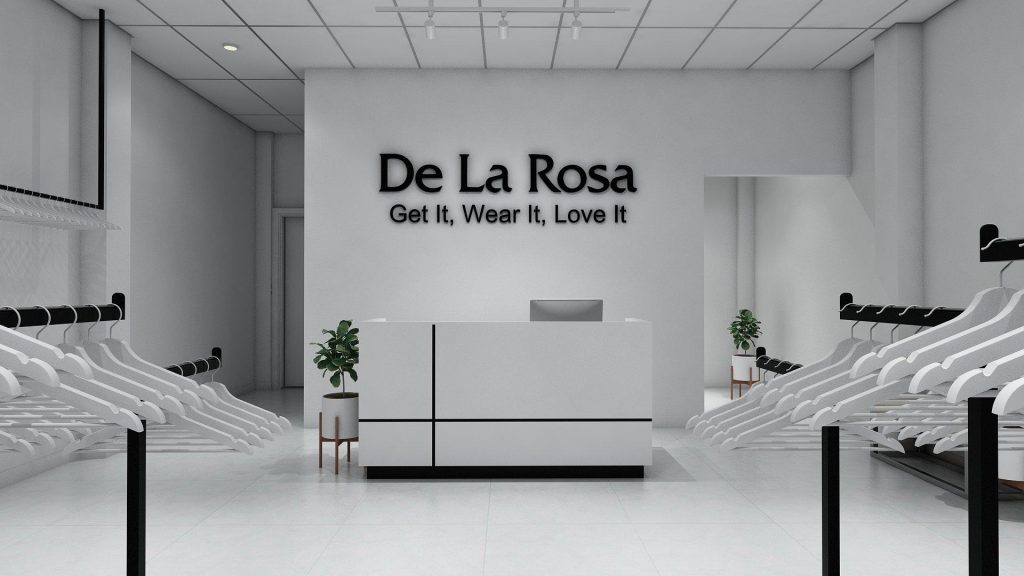 thiết kế shop thời trang De La Rosa