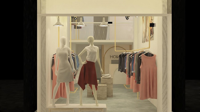 Thiết kế shop thời trang trẻ phong cách hiện đại - HOIVU tại Quận 3